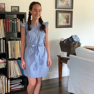 Old Navy Light Blue Shirt Dress, Size XS